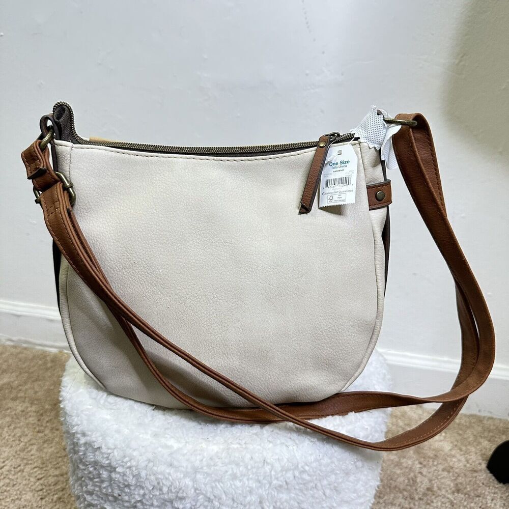 Time and Tru Dayana Essential Crossbody Bag with Adjustable Strap Beige Tan - Picture 2 of 8